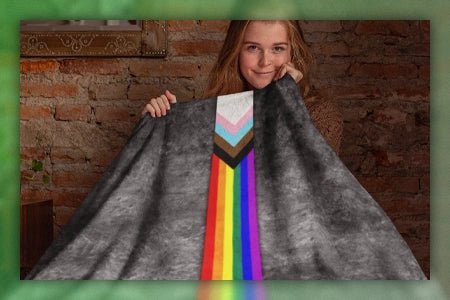 Snuggle Up with Our Velveteen Plush Blanket - Whee! Pride