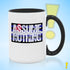 Assume Nothing Leather Pride Flag Color Accent Mug