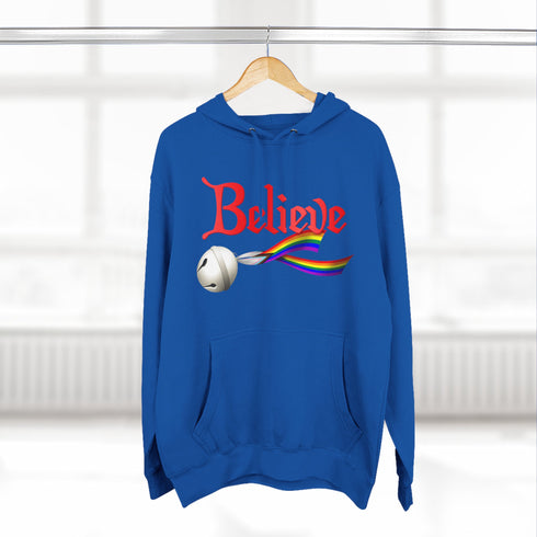 Custom Pride Believe Jingle Bell Premium Hoodie