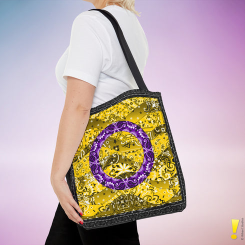 Intersex Pride Waves Tote Bag