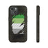 Aromantic Pride Flag Ripped Reveal Tough Case