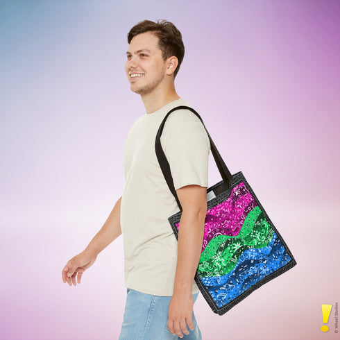 Polysexual Pride Waves Tote Bag