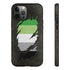 Aromantic Pride Flag Ripped Reveal Tough Case