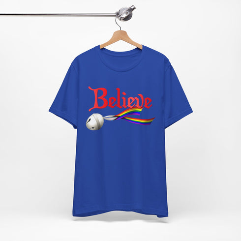 Custom Pride Believe Jingle Bell T-Shirt