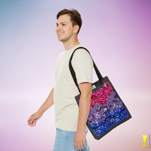 Bisexual Pride Waves Tote Bag