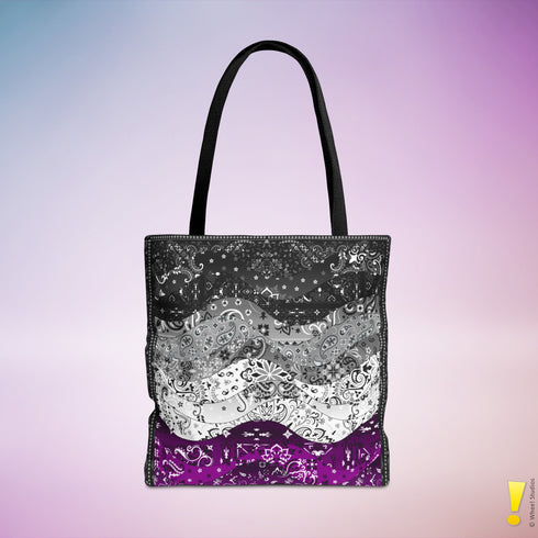 Asexual Pride Waves Tote Bag