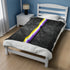 Grunge Nonbinary Pride Flag Stripe Velveteen Plush Blanket