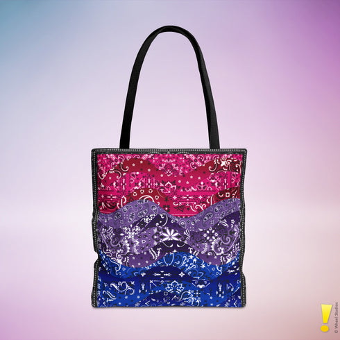 Bisexual Pride Waves Tote Bag