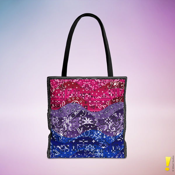 Bisexual Pride Waves Tote Bag