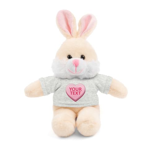 Personalized Candy Heart Stuffed Animal with Tee
