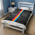 Grunge Pansexual Pride Flag Stripe Velveteen Plush Blanket