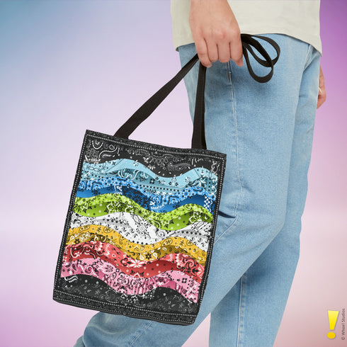 Queer Pride Waves Tote Bag
