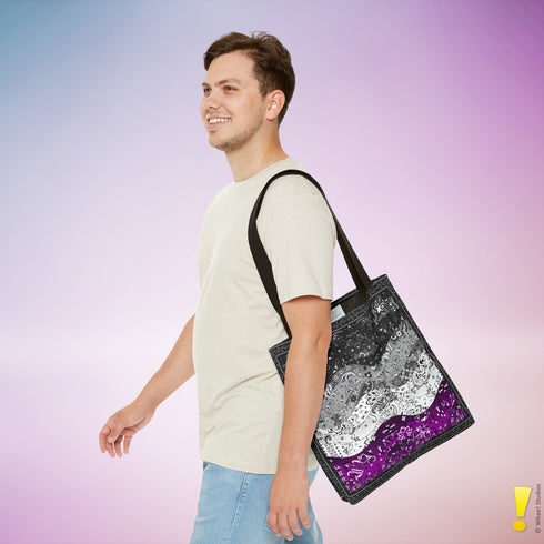 Asexual Pride Waves Tote Bag
