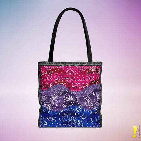 Bisexual Pride Waves Tote Bag