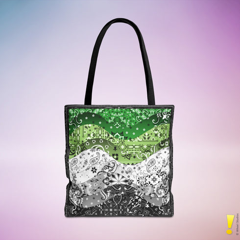 Aromantic Pride Waves Tote Bag