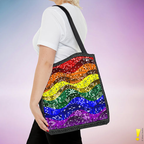 LGBTQ Rainbow Pride Waves Tote Bag