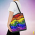 LGBTQ Rainbow Pride Waves Tote Bag