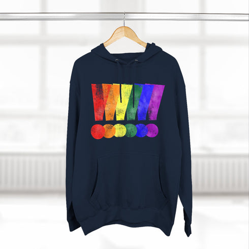 Loud & Proud Grunge Custom Pride Exclamation Hoodie