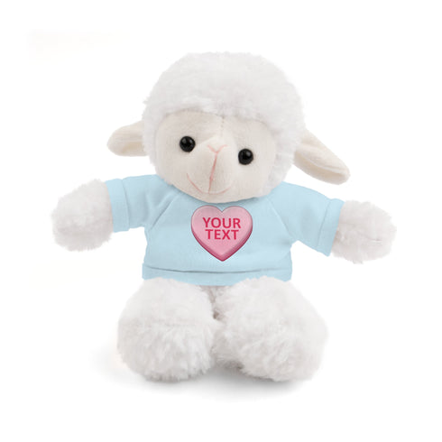 Personalized Candy Heart Stuffed Animal with Tee
