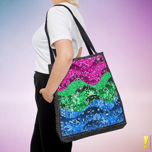 Polysexual Pride Waves Tote Bag