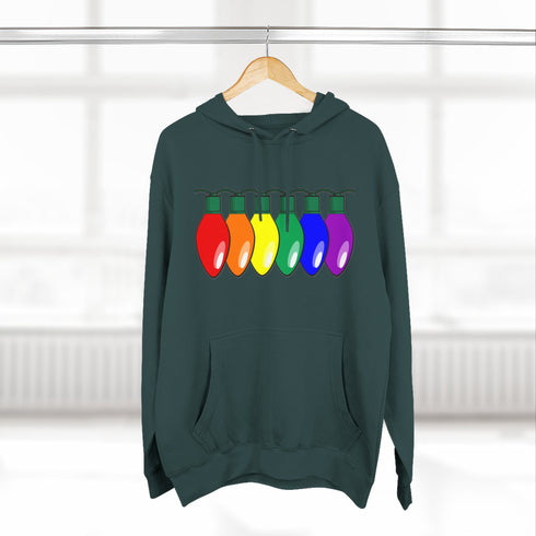 Merry & Bright Custom Pride Lights Hoodie