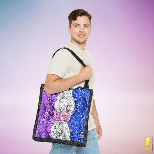 Drag Pride Waves Tote Bag