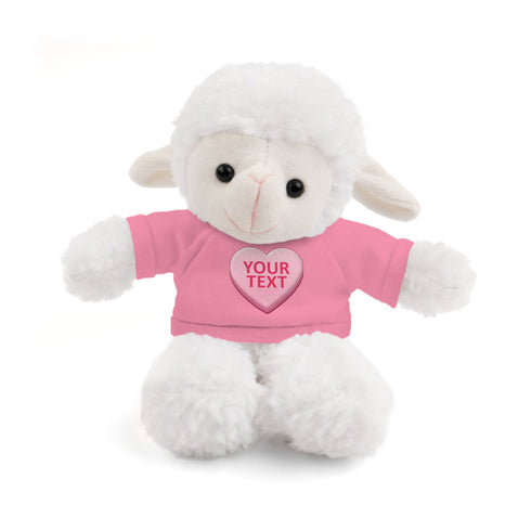 Personalized Candy Heart Stuffed Animal with Tee
