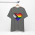 8-Bit Love Pixel Heart Custom Pride Flag Tee