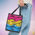 Pansexual Pride Waves Tote Bag