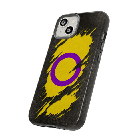 Intersex Pride Flag Ripped Reveal Tough Case