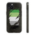 Aromantic Pride Flag Ripped Reveal Tough Case