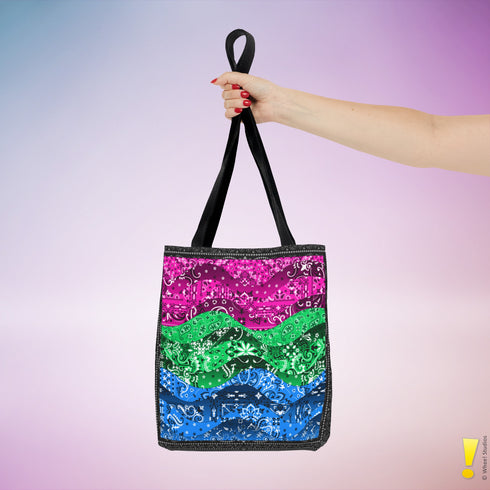 Polysexual Pride Waves Tote Bag
