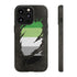 Aromantic Pride Flag Ripped Reveal Tough Case