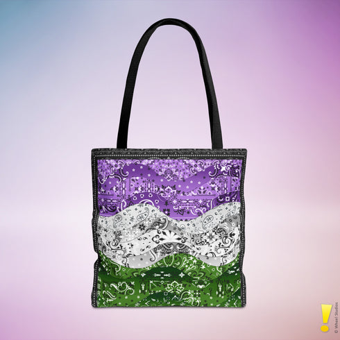 Genderqueer Pride Waves Tote Bag