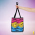 Pansexual Pride Waves Tote Bag