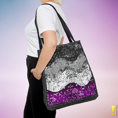 Asexual Pride Waves Tote Bag