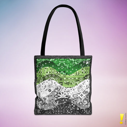 Aromantic Pride Waves Tote Bag