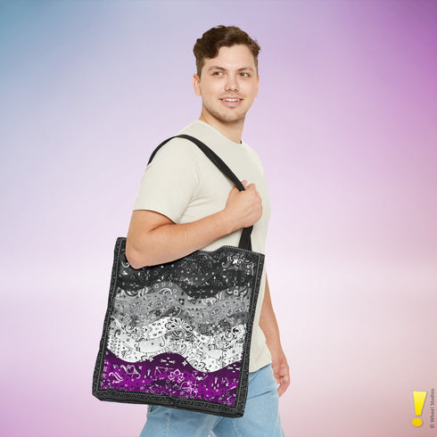 Asexual Pride Waves Tote Bag