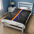 Grunge LGBTQ Rainbow Pride Flag Stripe Velveteen Plush Blanket