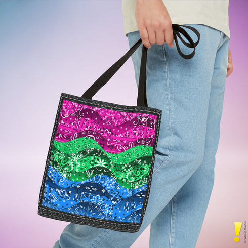 Polysexual Pride Waves Tote Bag