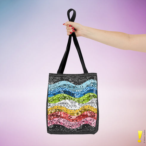 Queer Pride Waves Tote Bag