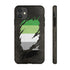 Aromantic Pride Flag Ripped Reveal Tough Case