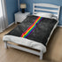 Grunge Original LGBTQ Pride Flag Stripe Velveteen Plush Blanket