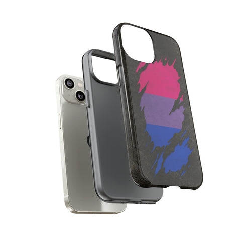 Bisexual Pride Flag Ripped Reveal Tough Case