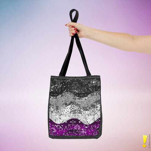 Asexual Pride Waves Tote Bag