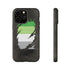 Aromantic Pride Flag Ripped Reveal Tough Case