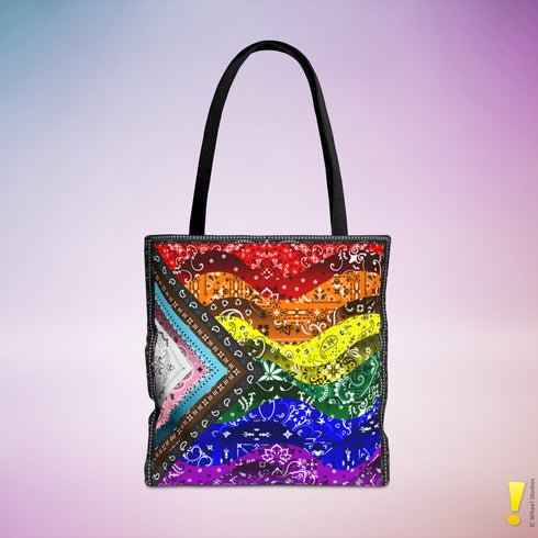 LGBTQ Progress Pride Waves Tote Bag