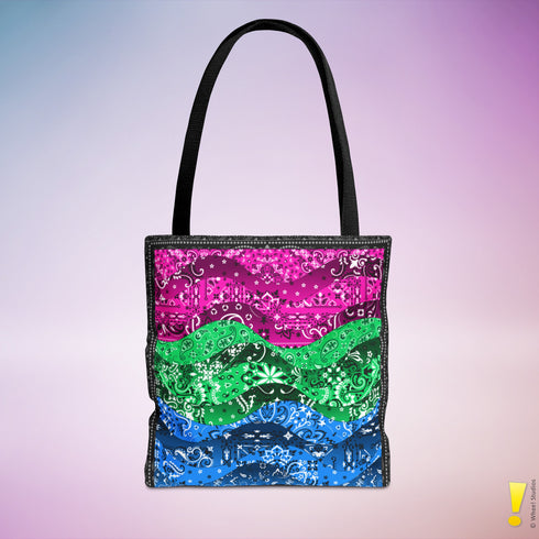 Polysexual Pride Waves Tote Bag