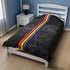 Grunge Original LGBTQ Pride Flag Stripe Velveteen Plush Blanket