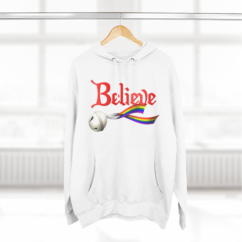 Custom Pride Believe Jingle Bell Premium Hoodie